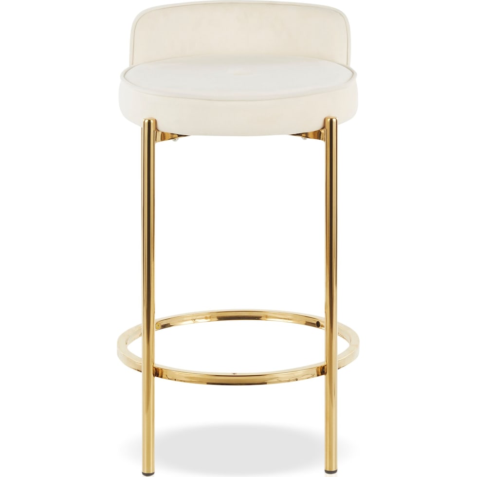 rosen white counter height stool   