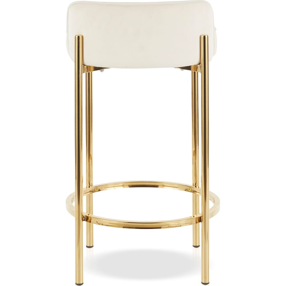 rosen white counter height stool   