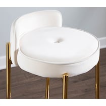 rosen white counter height stool   