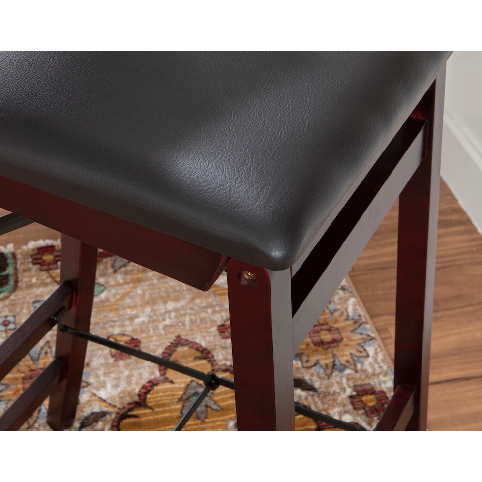 rosie dark brown bar stool   