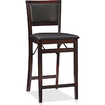 rosie dark brown counter height stool   