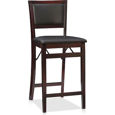 Rosie Upholstered Folding Counter-Height Stool