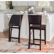 rosie dark brown counter height stool   