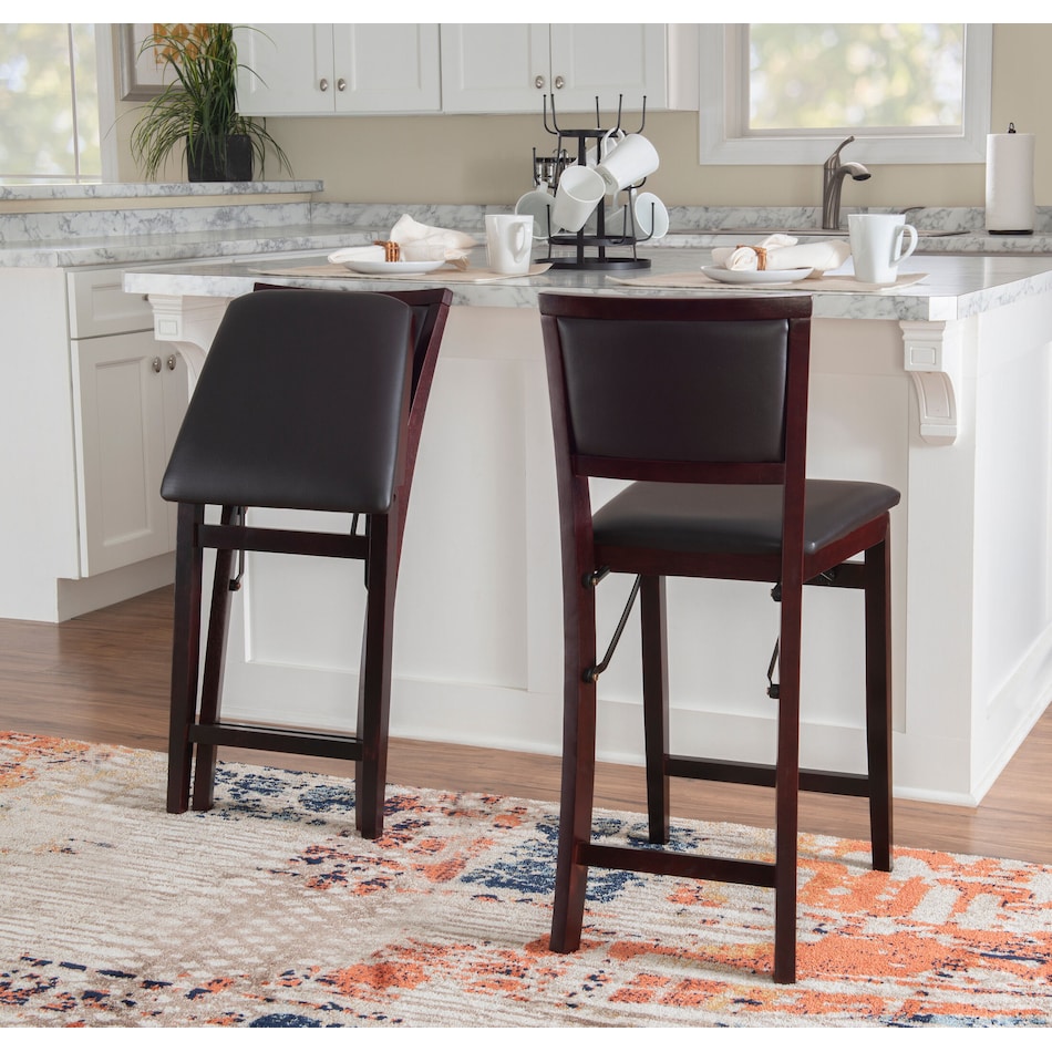 rosie dark brown counter height stool   