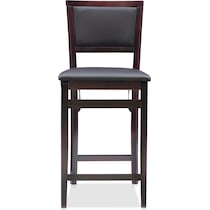 rosie dark brown counter height stool   