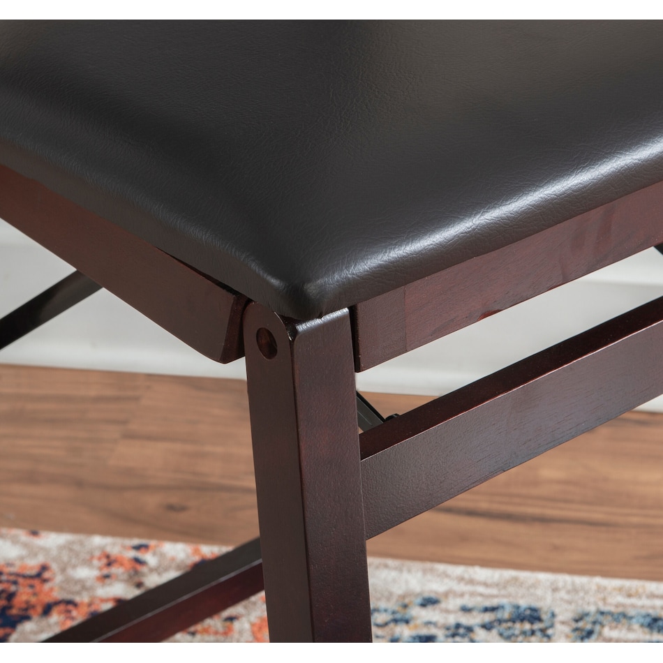 rosie dark brown counter height stool   