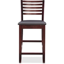 rosie dark brown counter height stool   