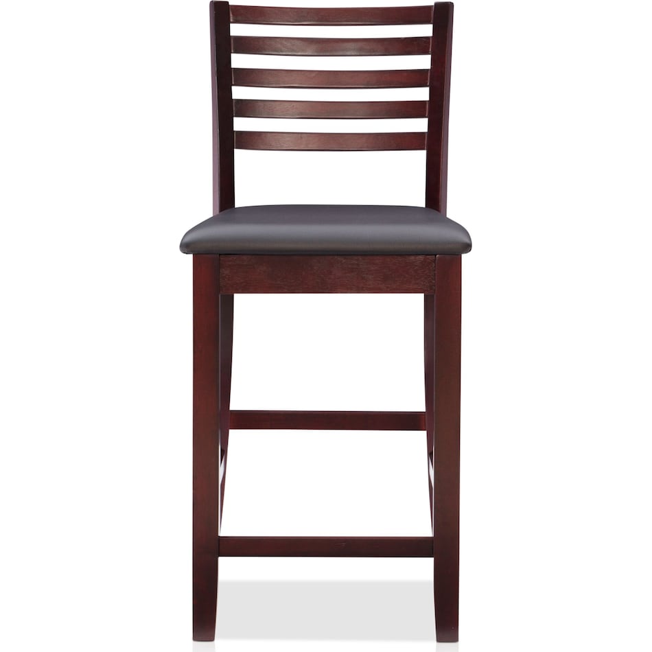 rosie dark brown counter height stool   