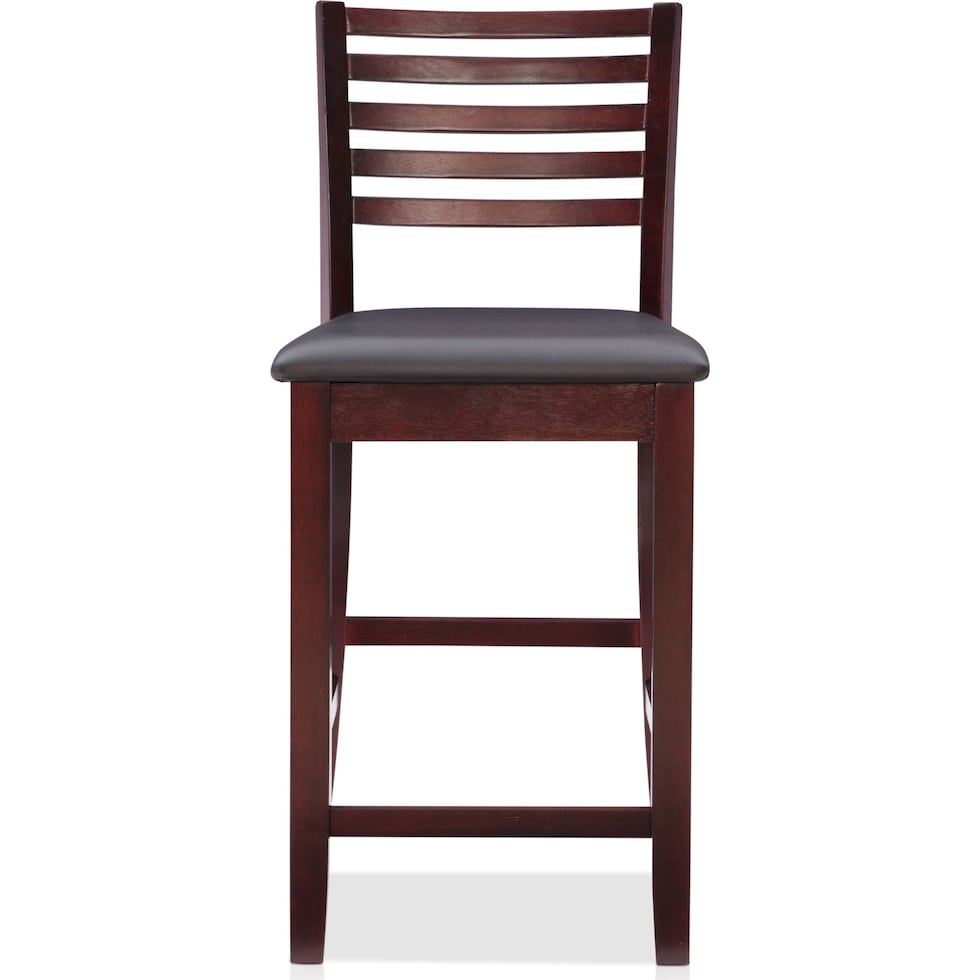 rosie dark brown counter height stool   