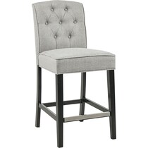 rossler gray counter height stool   