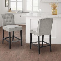 rossler gray counter height stool   