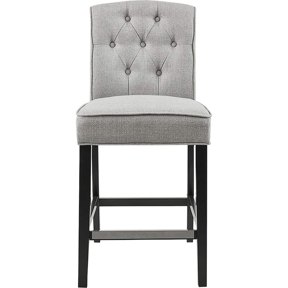 rossler gray counter height stool   