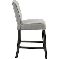 rossler gray counter height stool   