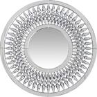 Round Crystal Spoke Wall Mirror