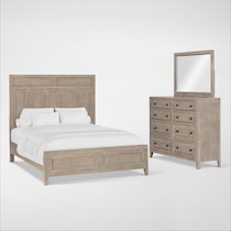 rowan bedroom neutral  pc queen bedroom   