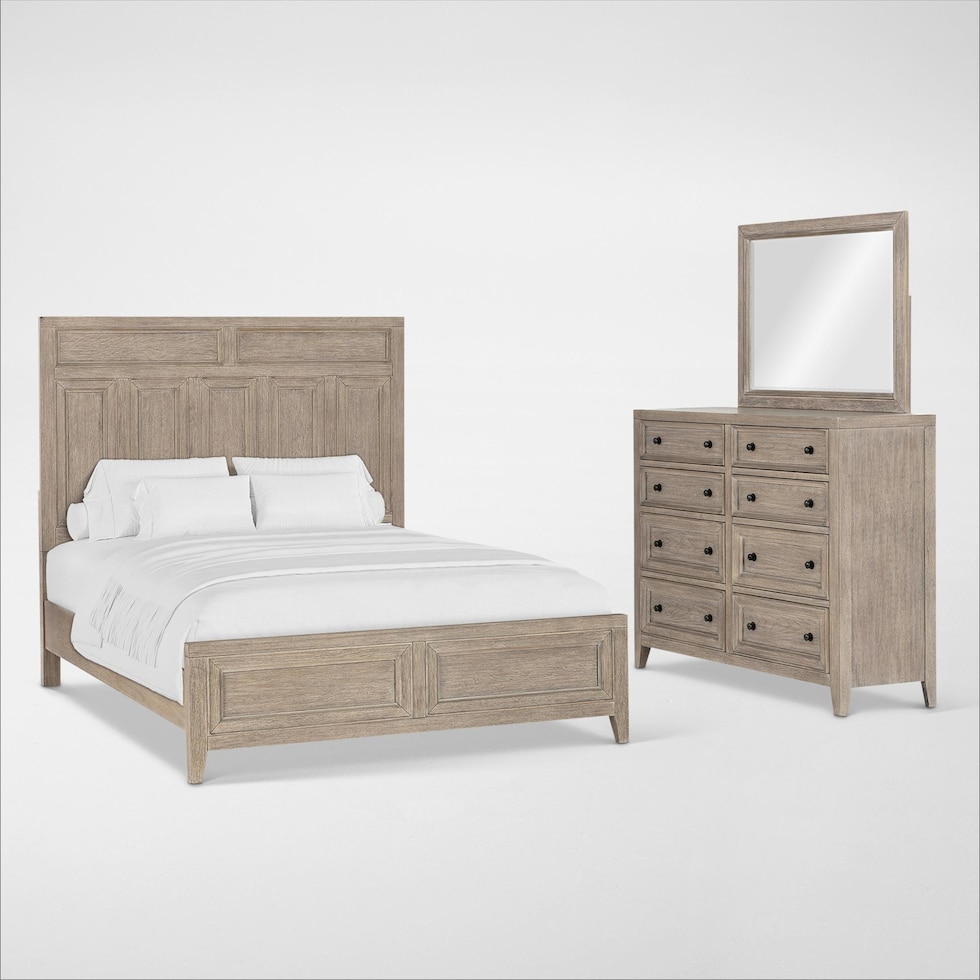 rowan bedroom neutral  pc queen bedroom   