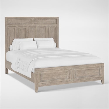 Rowan 6-Piece Panel Bedroom Set with Dresser, Mirror and Nightstand