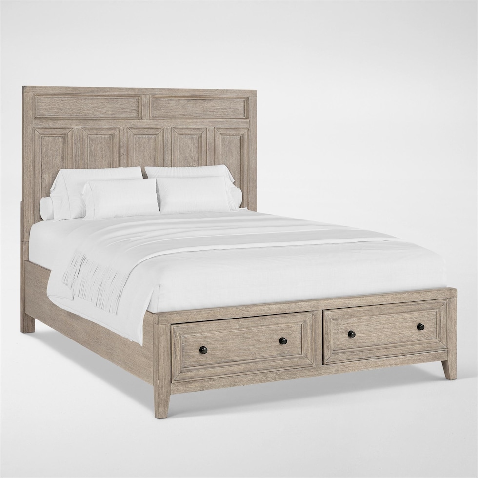 rowan bedroom neutral queen bed   