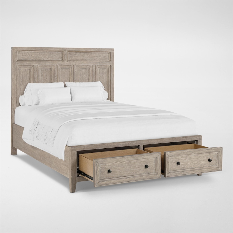 rowan bedroom neutral queen bed   