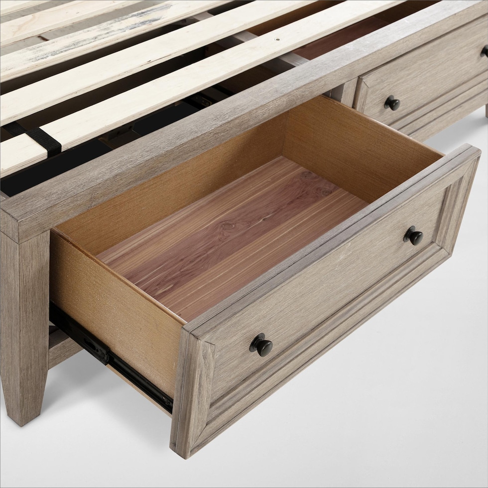 rowan bedroom neutral queen bed   