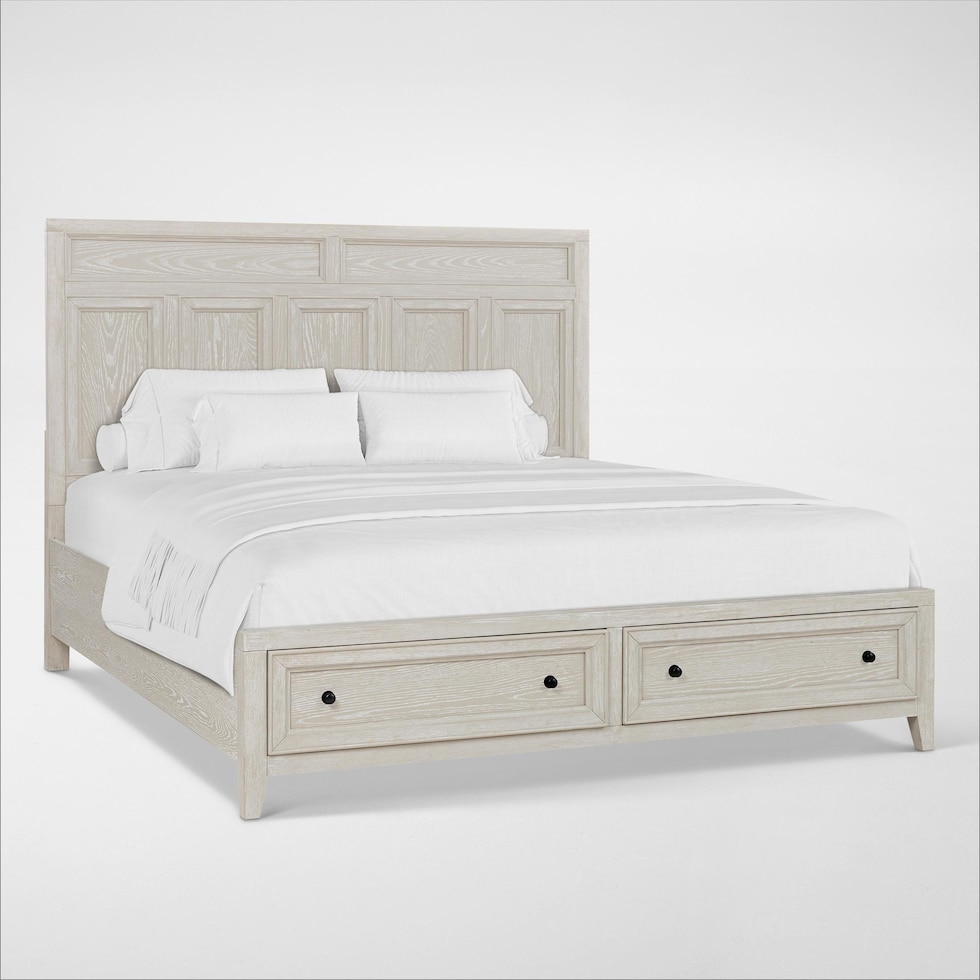 rowan bedroom white  pc king bedroom   