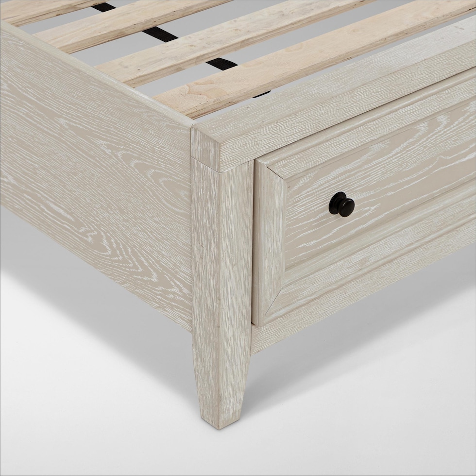 rowan bedroom white  pc king bedroom   