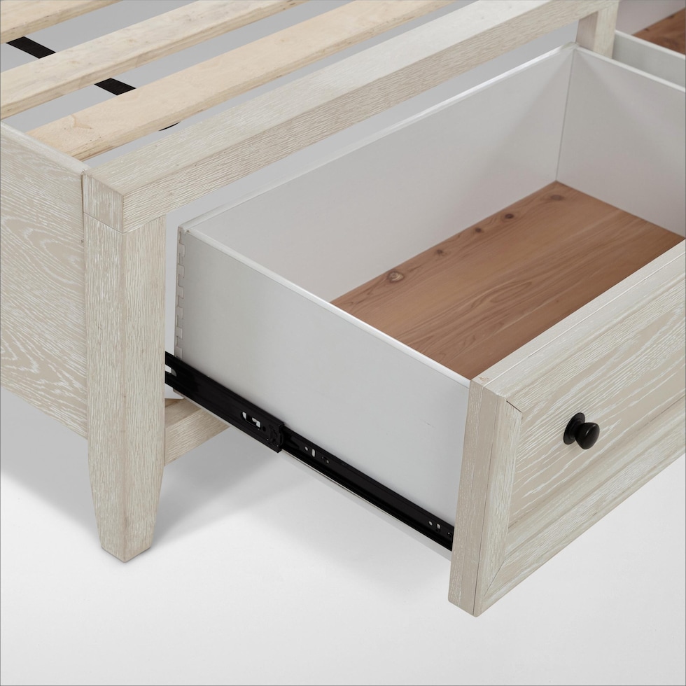 rowan bedroom white  pc king bedroom   