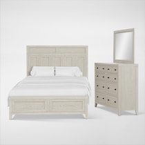 rowan bedroom white  pc queen bedroom   