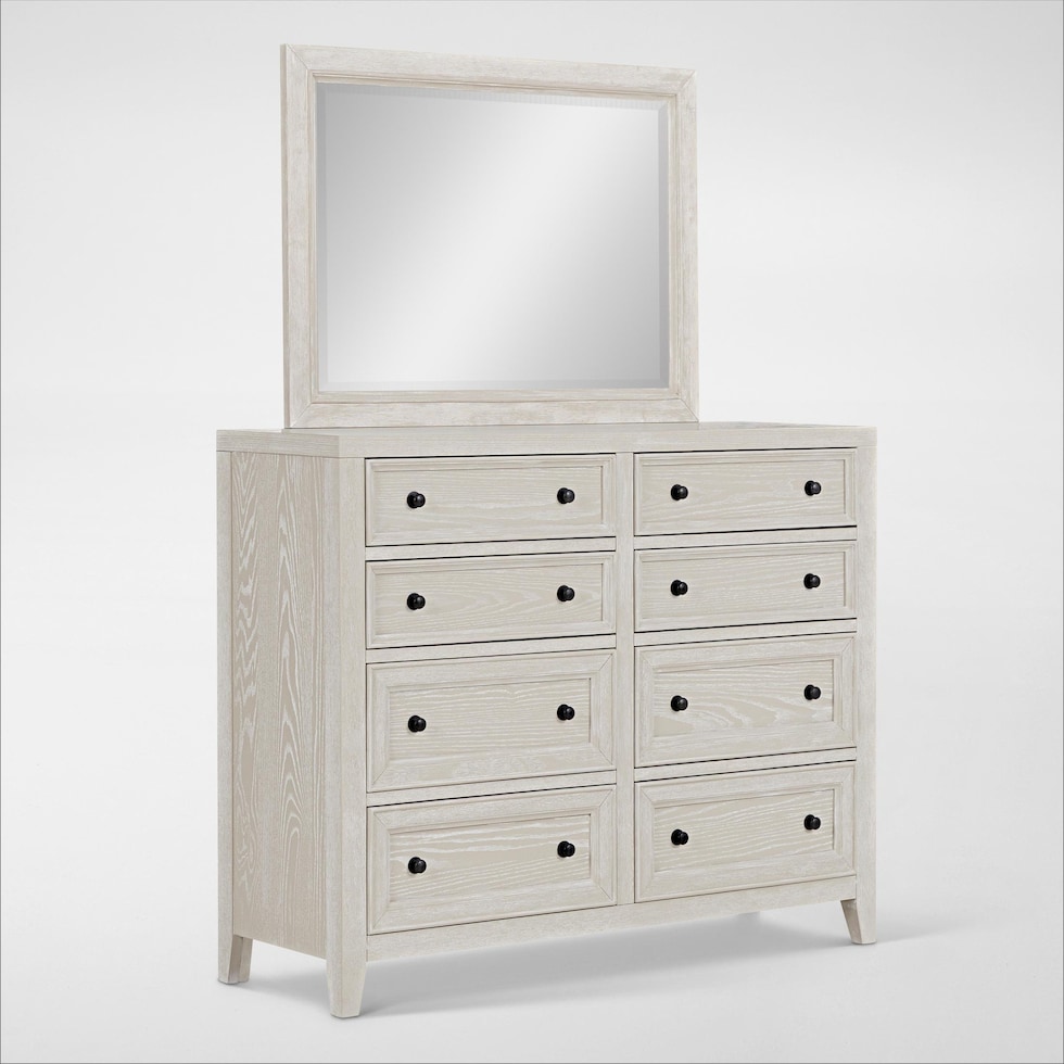 rowan bedroom white  pc queen bedroom   