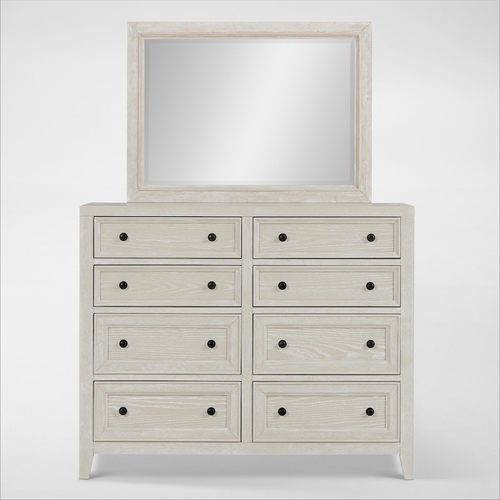 rowan bedroom white  pc queen bedroom   