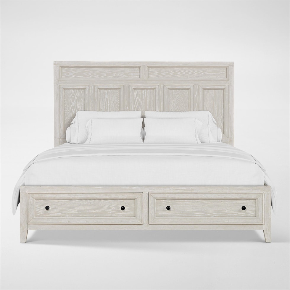 rowan bedroom white  pc queen bedroom   
