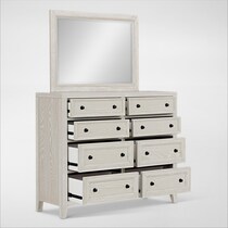 rowan bedroom white  pc queen bedroom   