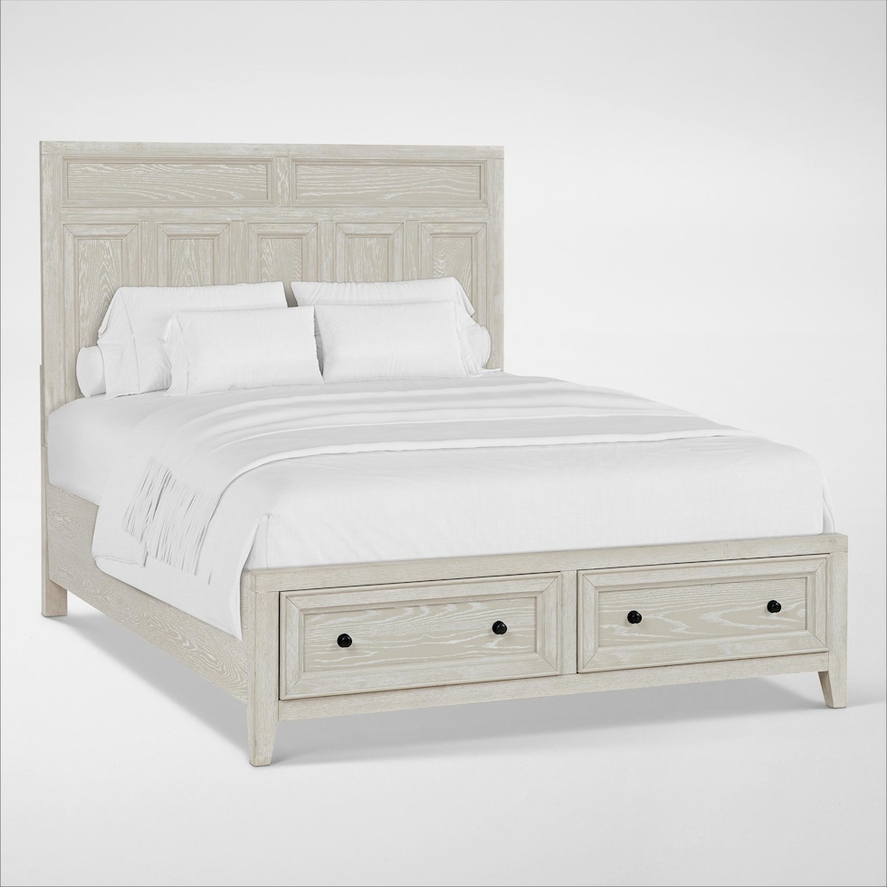 rowan bedroom white  pc queen bedroom   