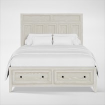 rowan bedroom white  pc queen bedroom   