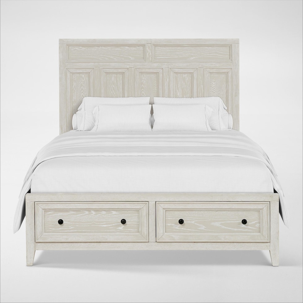 rowan bedroom white  pc queen bedroom   