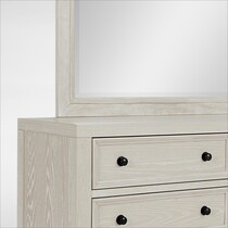 rowan bedroom white dresser and mirror   