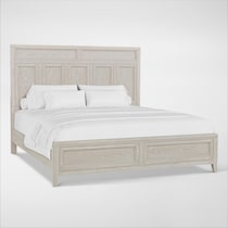 rowan bedroom white king bed   