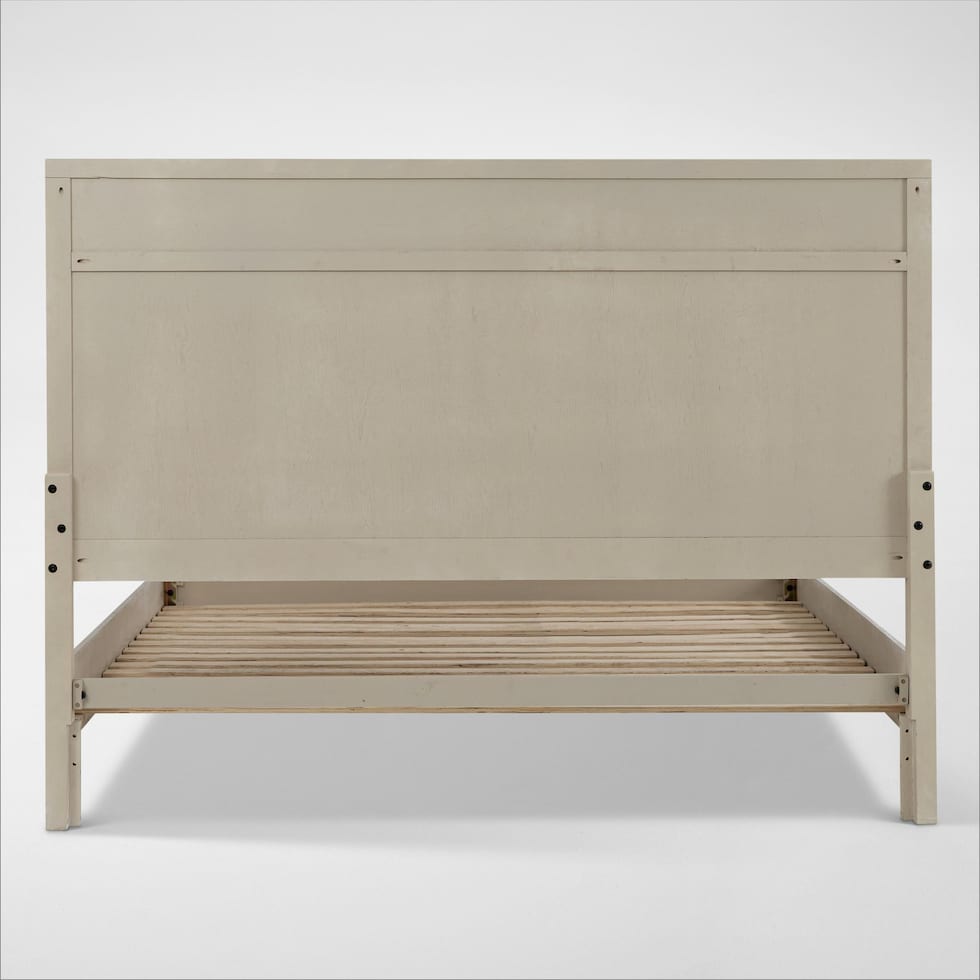 rowan bedroom white king bed   