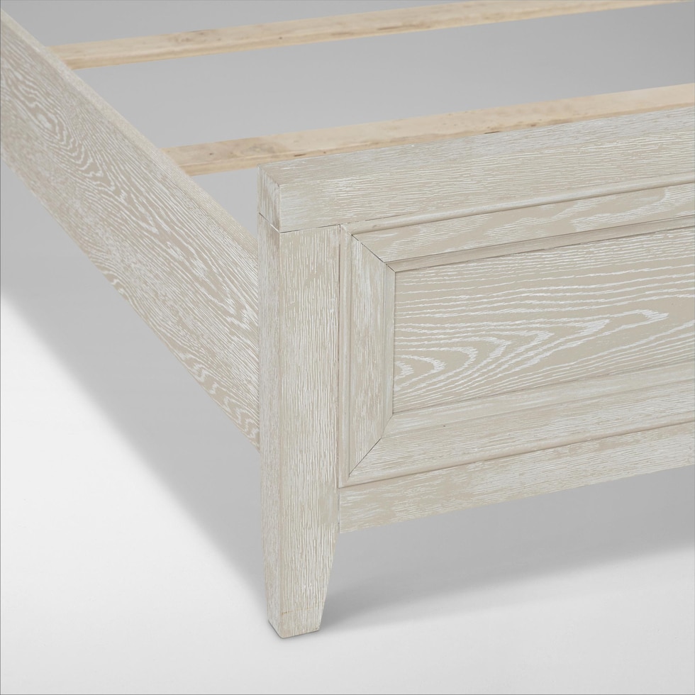 rowan bedroom white king bed   