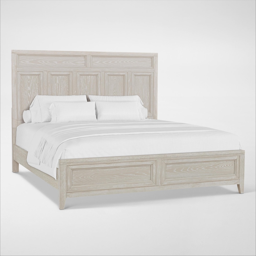 rowan bedroom white queen bed   