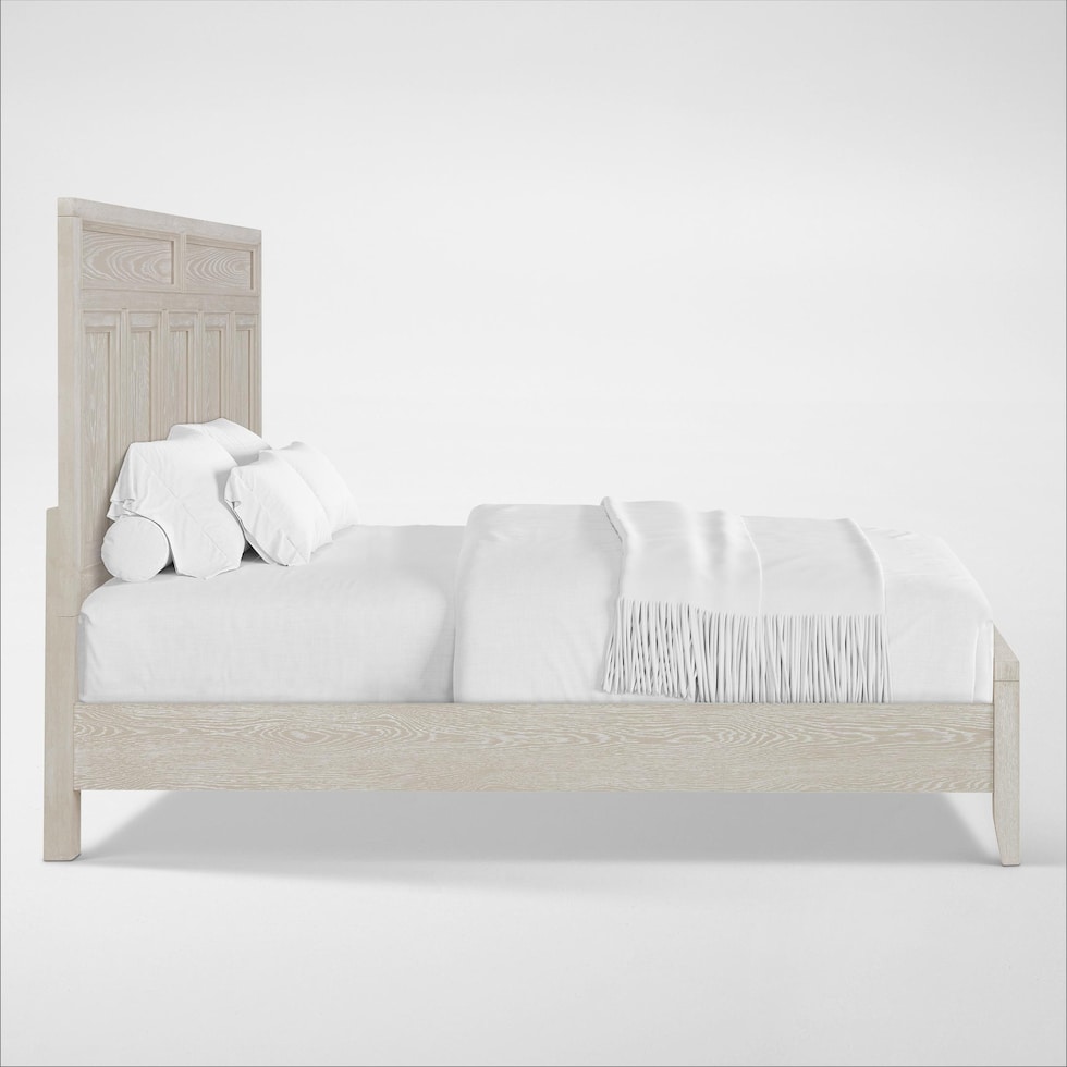 rowan bedroom white queen bed   