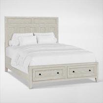 rowan bedroom white queen bed   
