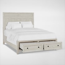 rowan bedroom white queen bed   