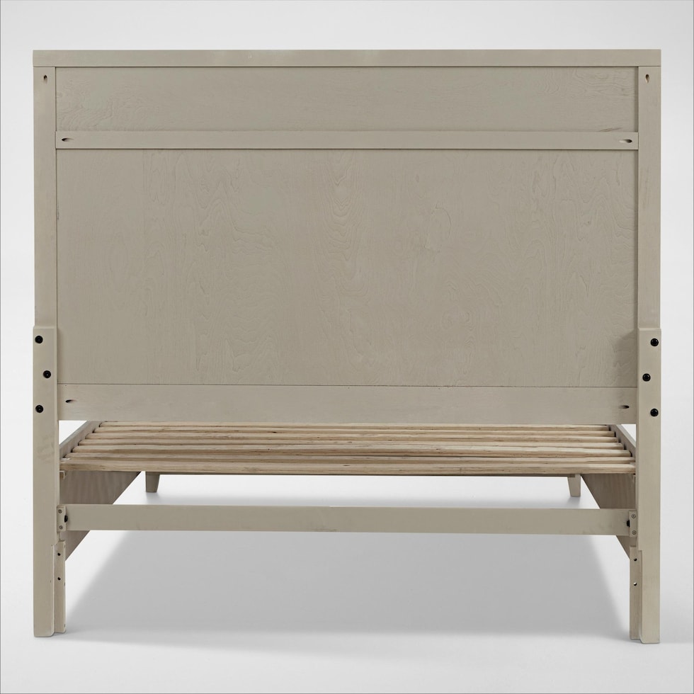 rowan bedroom white queen bed   