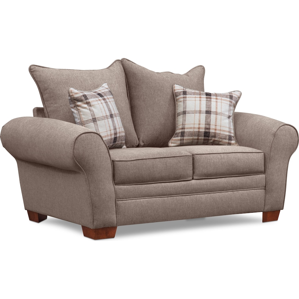 rowan gray loveseat   