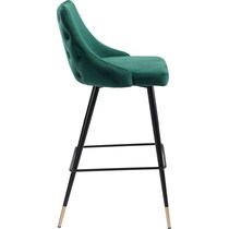 rowan green bar stool   