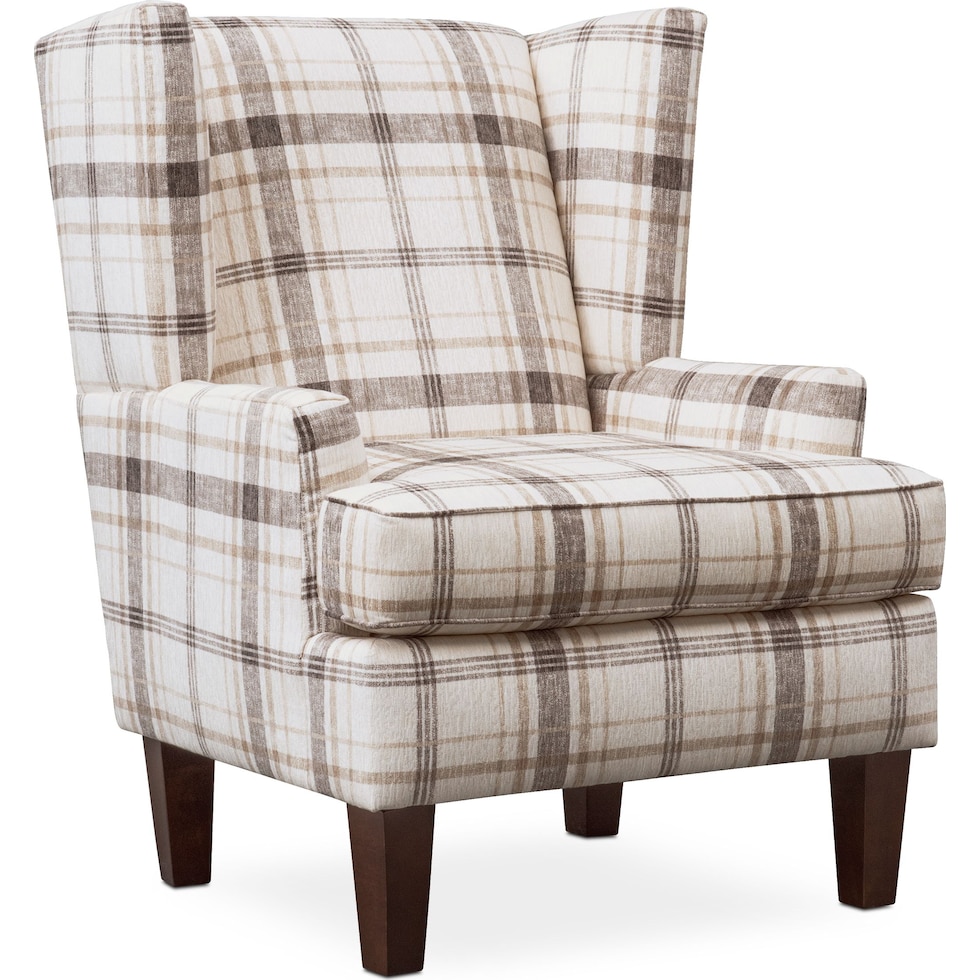 rowan plaid accent chair   