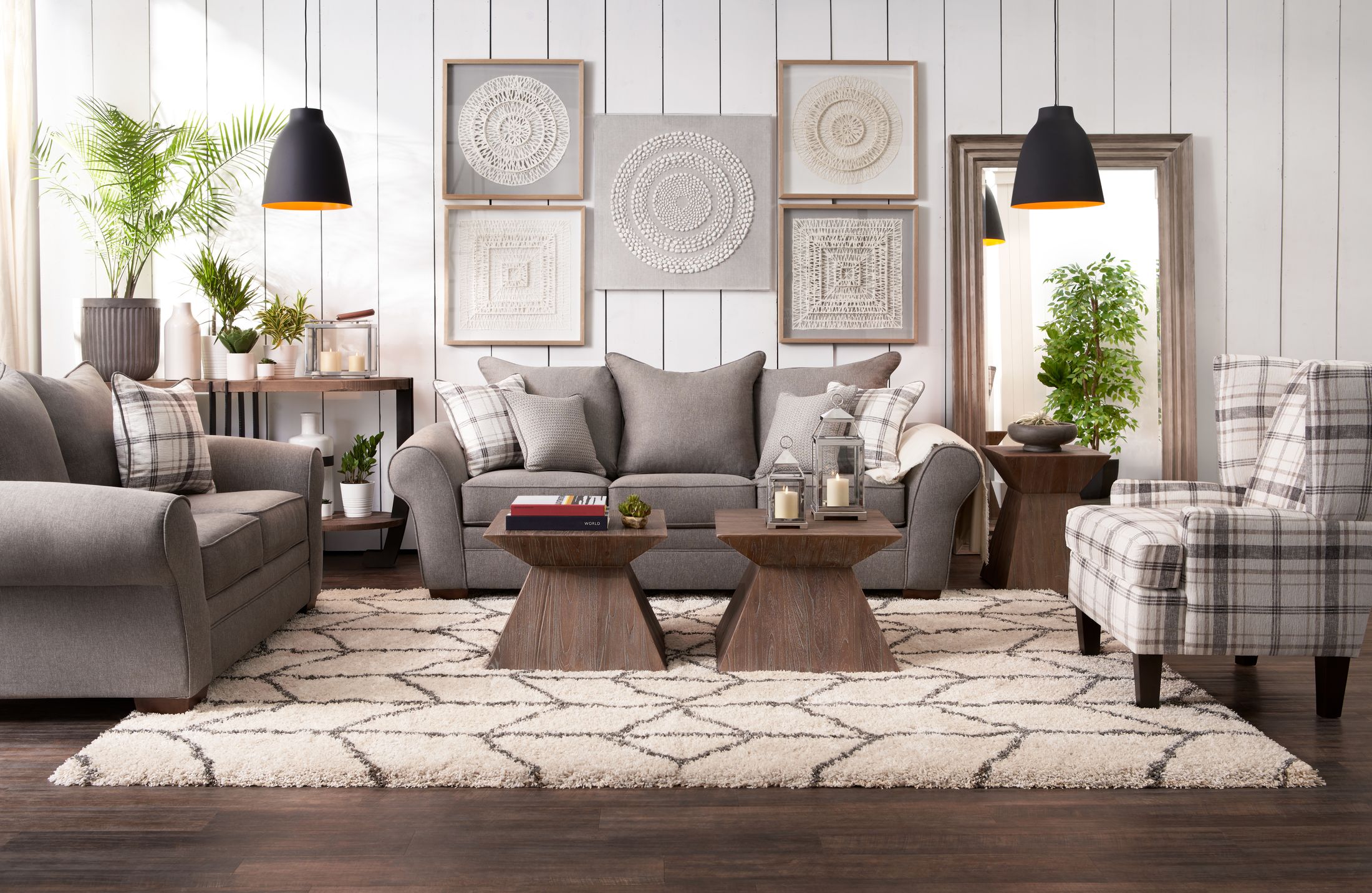 Value City Furniture Living Room Sets / Coaster Parkins Double Pedestal