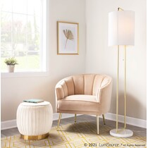 roxette white floor lamp   