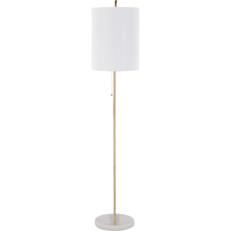 roxette white floor lamp   